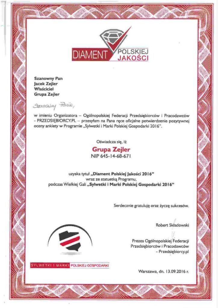 Diament polskiej jakości