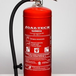 Gaśnica proszkowa GP-6 X 6 kg ABC/E PLUS INOX (S)