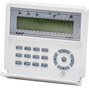 Klawiatura LED do obsługi systemów Integra INT-KLCDR-BL